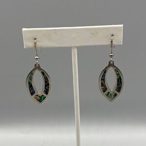 Taxco Sterling Silver and Abalone Earrings JP382